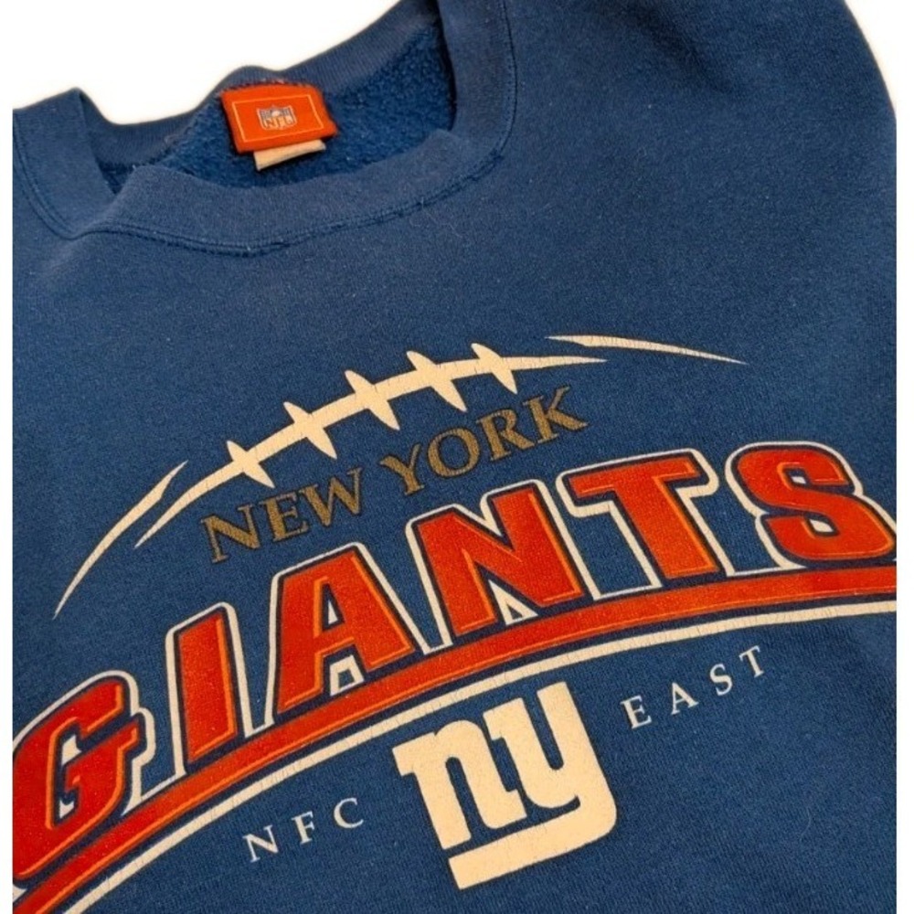 Vintage 1980's New York Giants Sweatshirt Trench Ultra Blue XXL 80s NFL Football